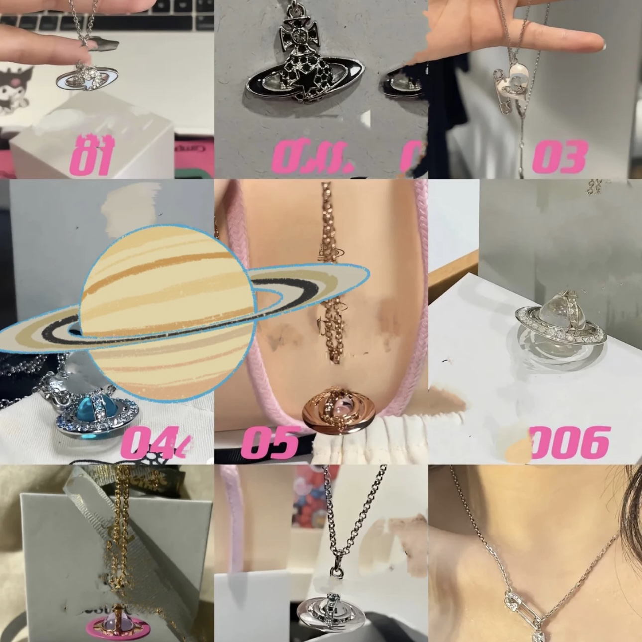 合金合成锆石项链 【KOKO首饰】第七批vivi集合款