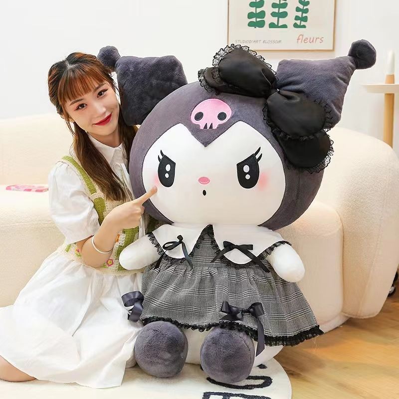 暗黑库洛米毛绒玩具美乐蒂公仔大号陪睡玩偶送女朋友抱枕生日礼物