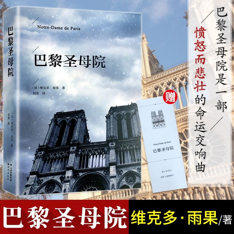 【正版精装】巴黎圣母院书 雨果原著原版精装无删节青少年课外书