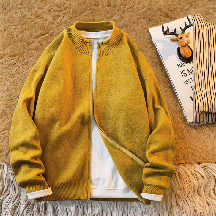 冬季潮牌百搭毛衣男款韩版休闲开衫大码男毛衣针织衫时尚纯色毛衣