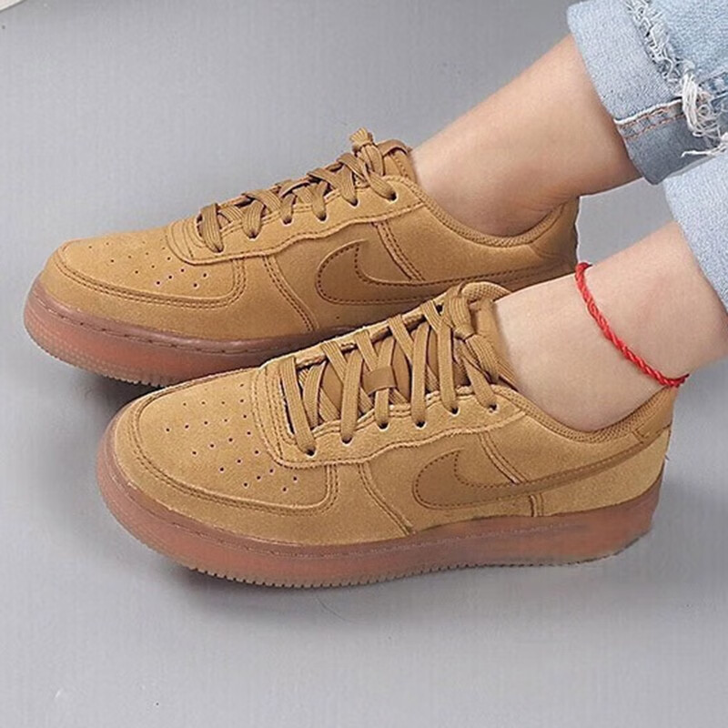 【达人专属】nike耐克翻毛皮23新款AF1运动女板鞋BQ5485