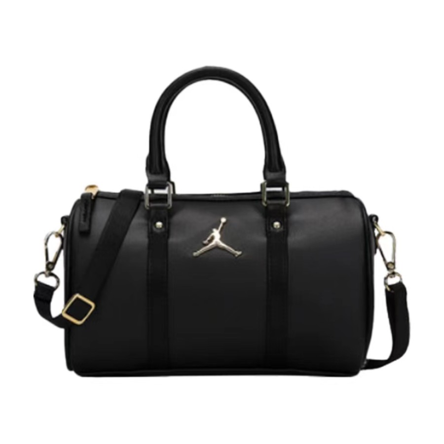 【世贸天阶JD】Jordan皮革金标飞人斜挎包单肩包女DR5595-010