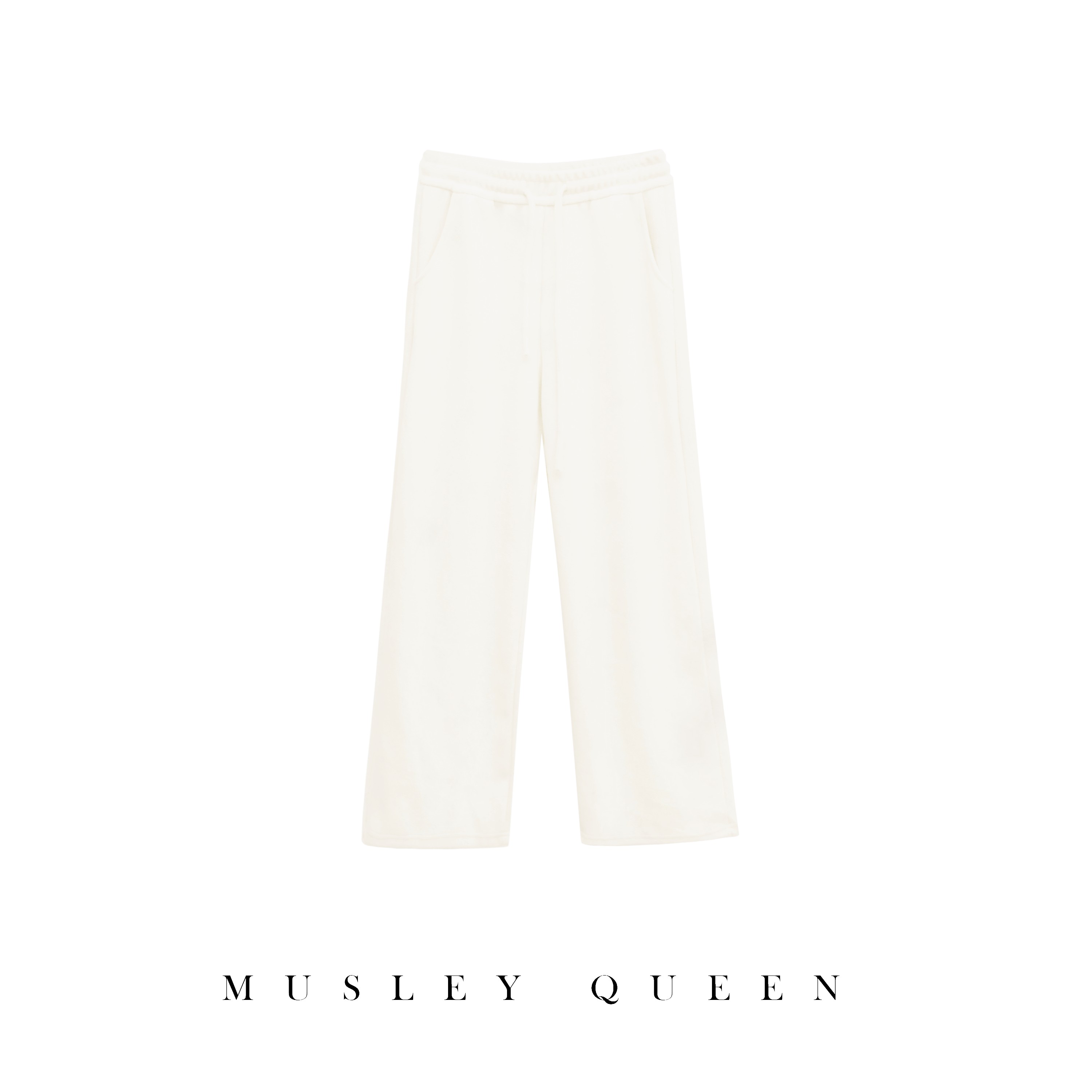 Musley Queen白色保暖直筒裤YM39-960