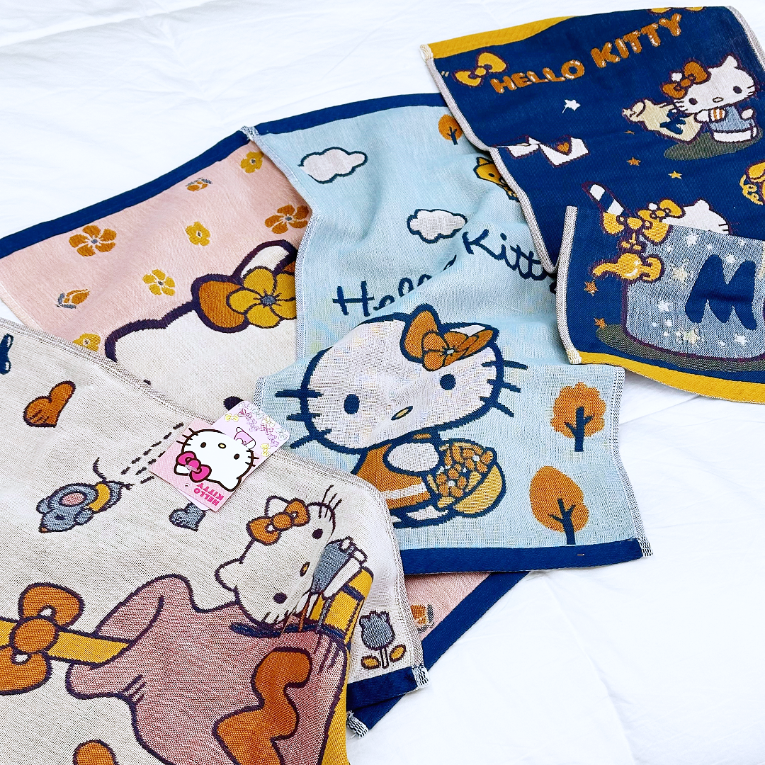 【京かわ会社】纯棉纱布毛巾 柔软婴幼童巾吸水不掉毛