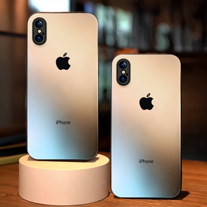 磨砂玻璃苹果x手机壳iPhonex直边xsmax硬壳xr情侣11/12/13/14男女