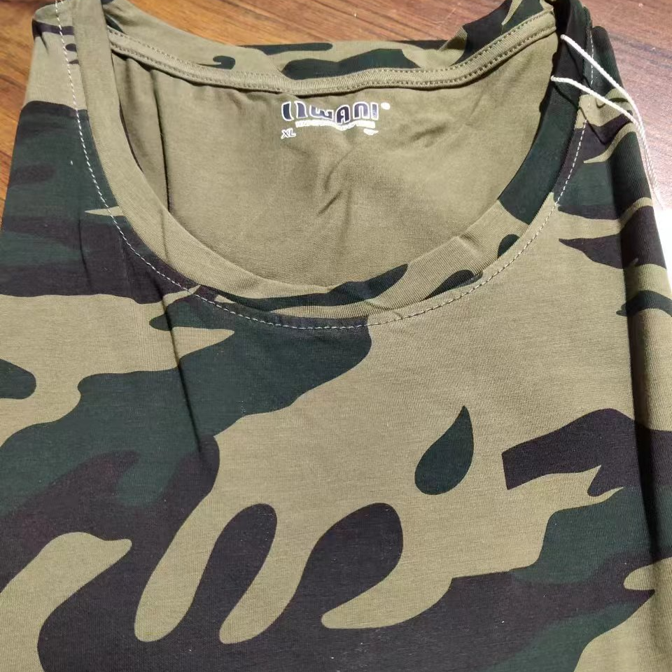 7799男士夏季圆领迷彩休闲半袖T