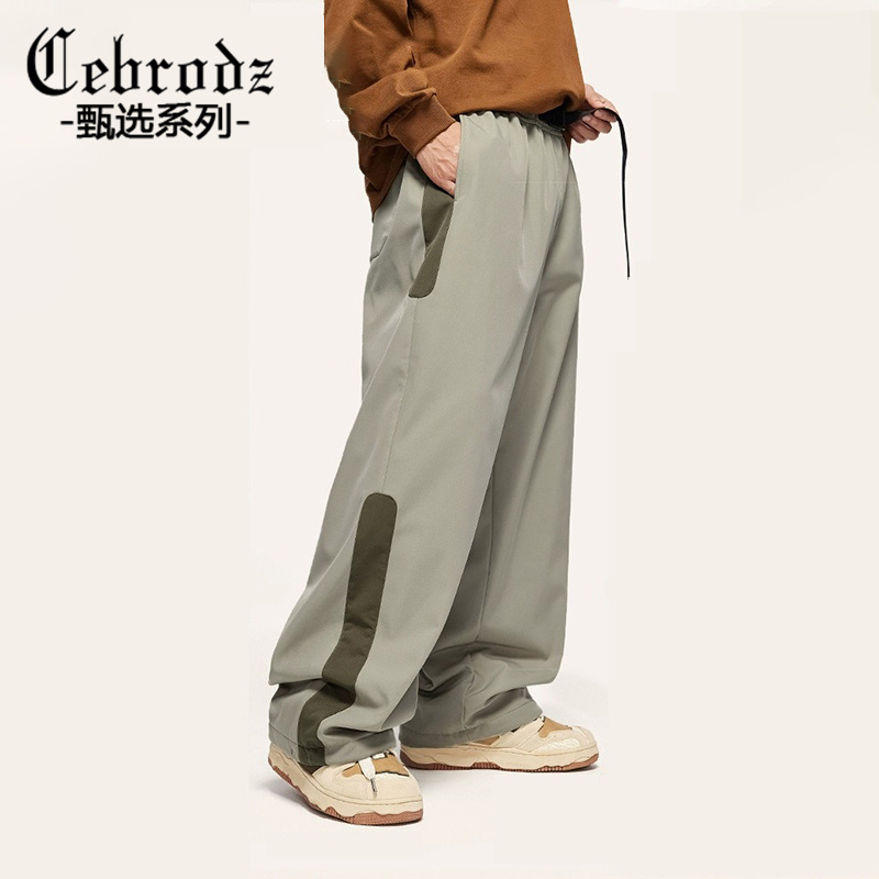 Cebrodz美式户外登山加绒雪地冲锋裤男女2023秋冬潮牌宽松休闲裤