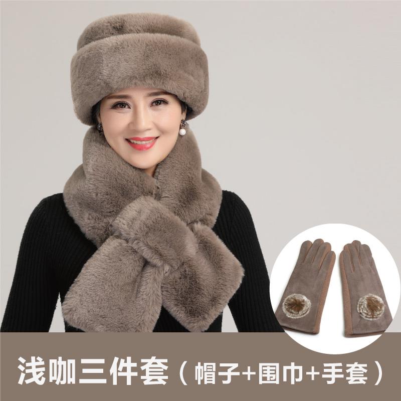 中老年人帽子女秋冬妈妈帽老年人老人奶奶冬季老太太加厚保暖棉帽