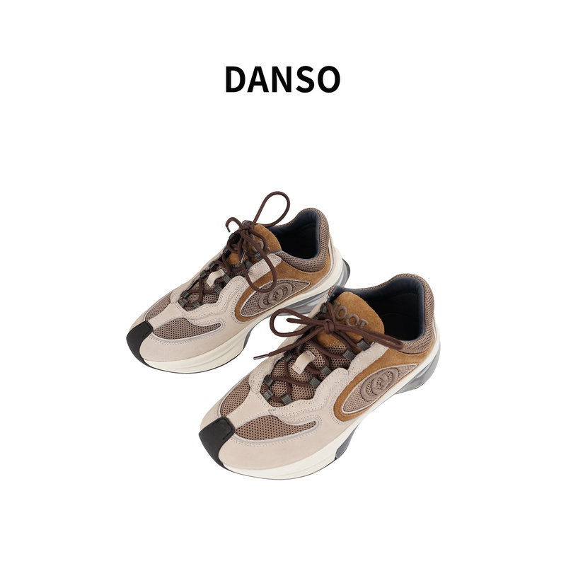 DANSO 新款情侣款时尚休闲运动鞋增高老爹鞋舒适拼色中跟 SW0153