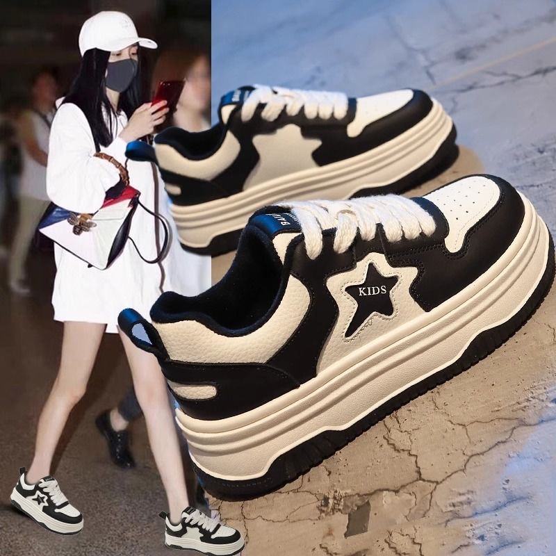 6658新款保暖新款时尚百搭板鞋学生厚底ins学生8