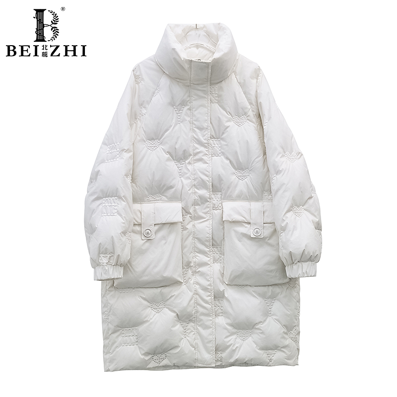 【北栀】爱心字母大口袋羽绒服582937