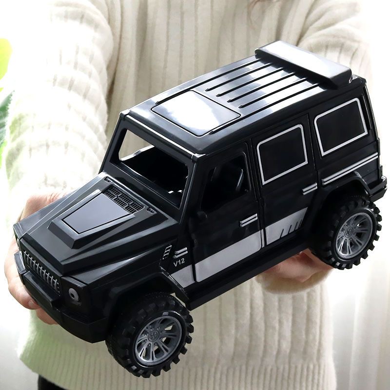 电商盒发货【25*13*12CM】黑色大G越野惯性玩具车滑行仿真模型儿童