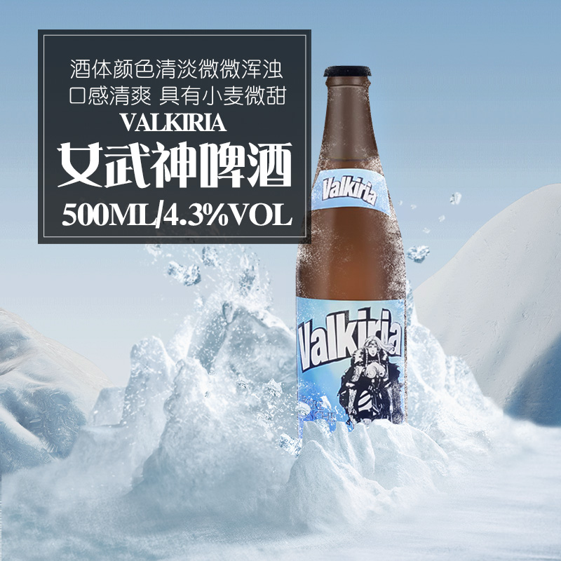 女武神小麦白啤波兰进口精酿啤酒清爽社交烧烤畅饮啤酒比利时小麦