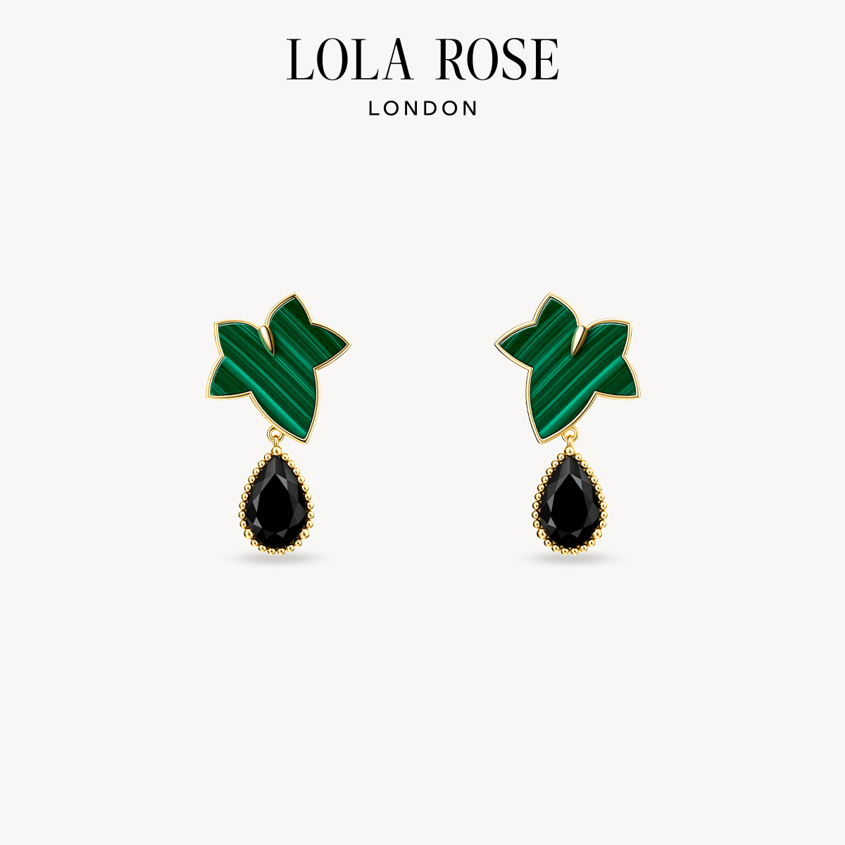 925银合成锆石耳饰 【维维推荐】LolaRose罗拉玫瑰常青藤耳环