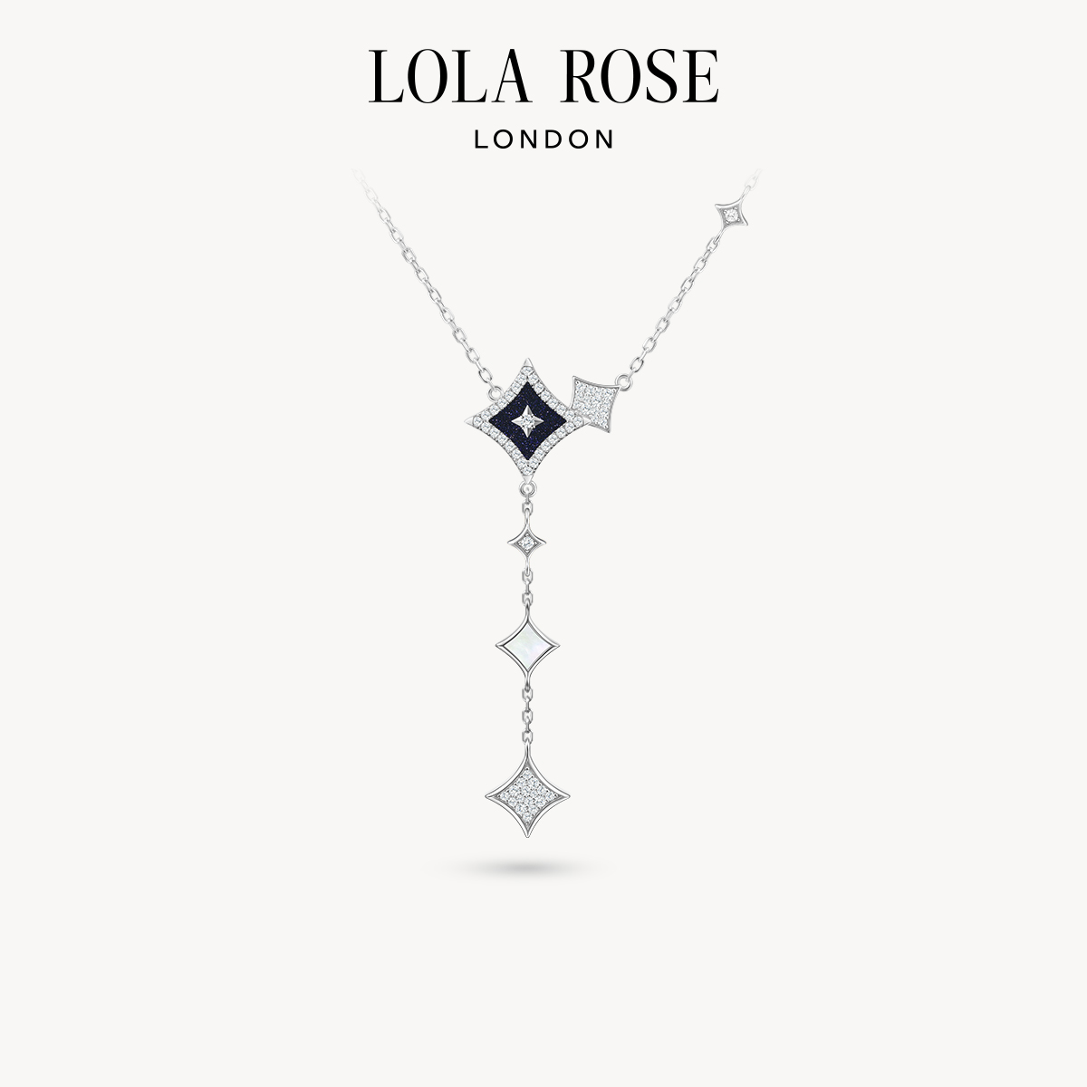 坠链均925银合成锆石 【雨田推荐】LolaRose罗拉玫瑰闪星项链