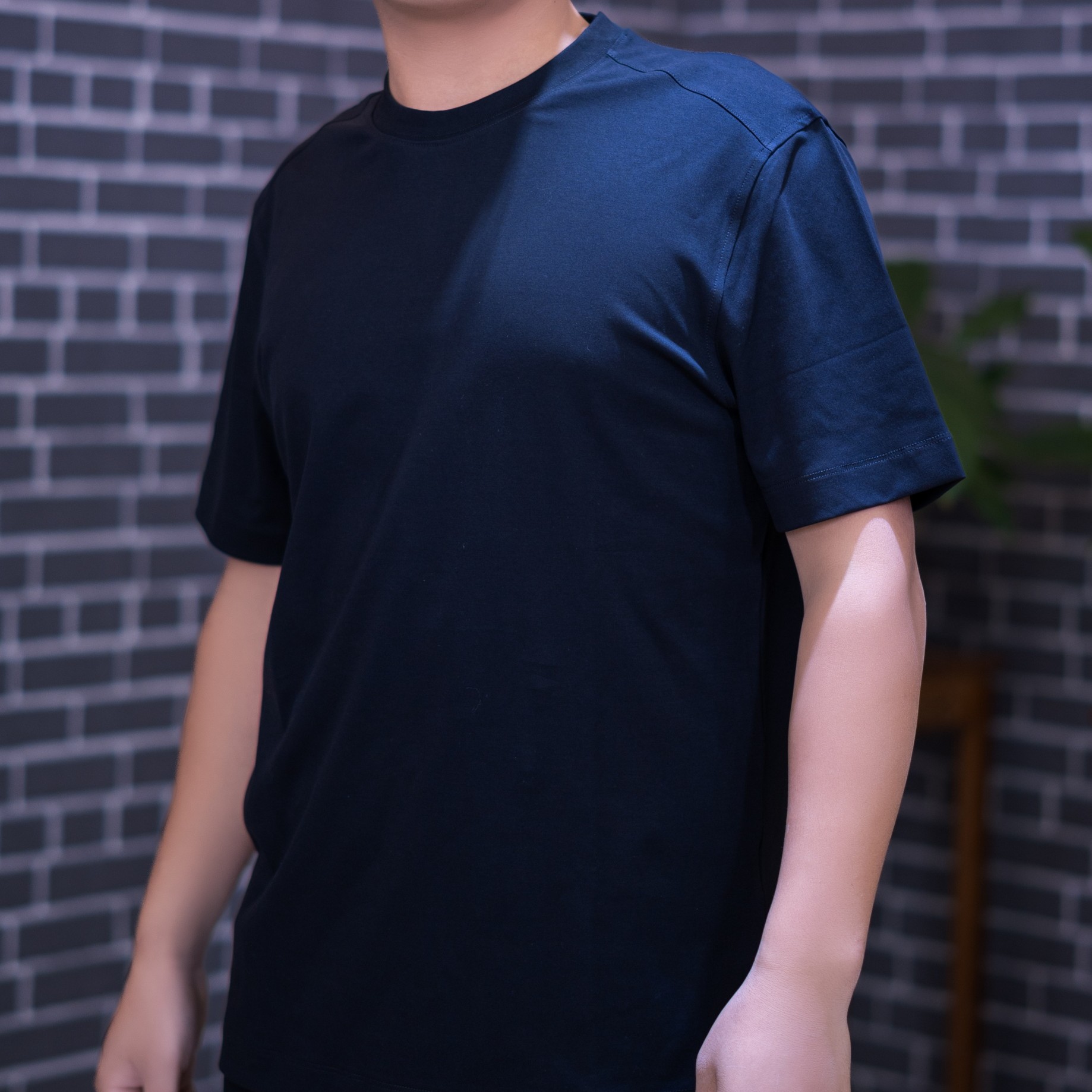 “80支SUPIMA”圆领百搭性感总裁亲肤透气短袖T恤打底修身时尚纯色