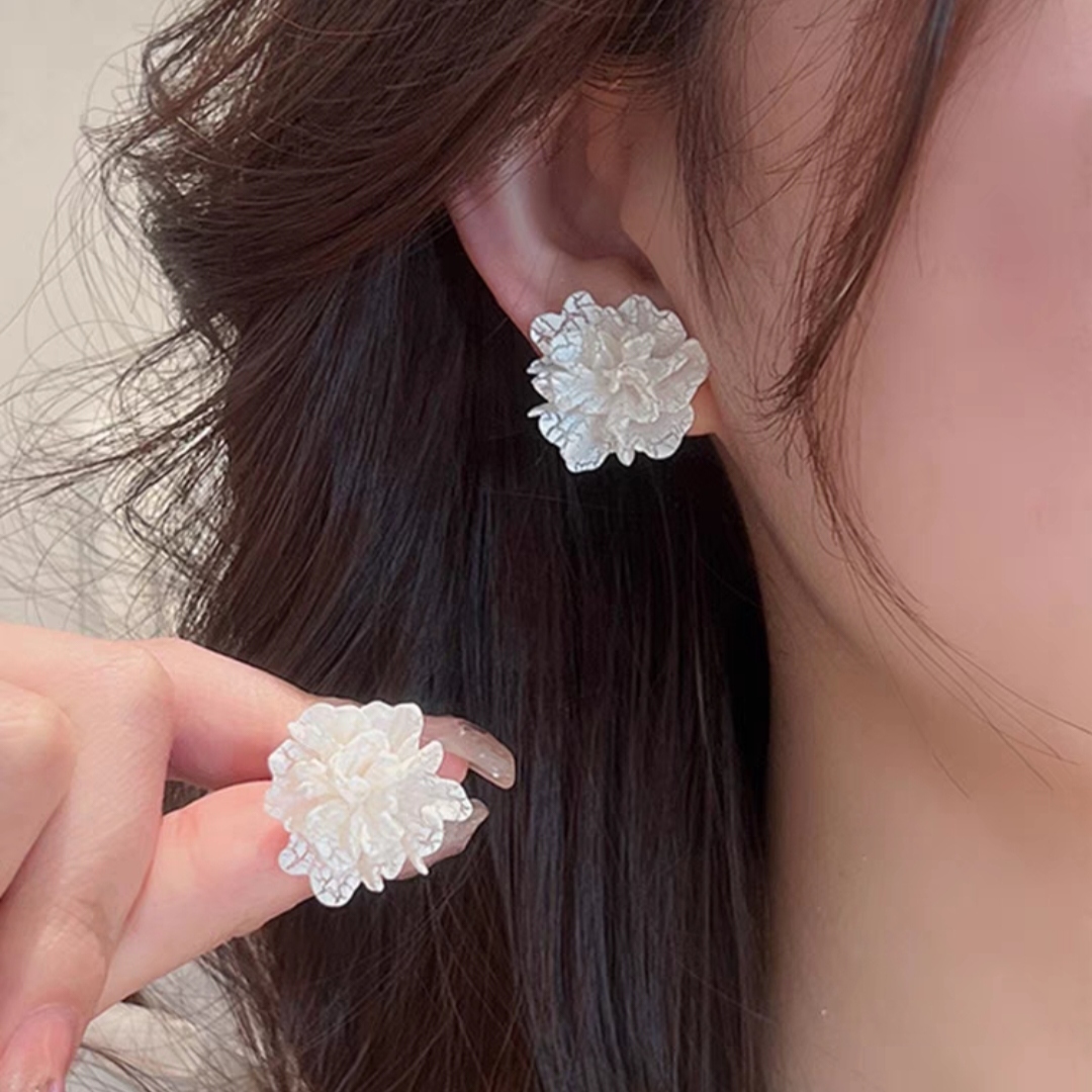 铜合金耳饰 2181简约甜美时尚花朵耳钉