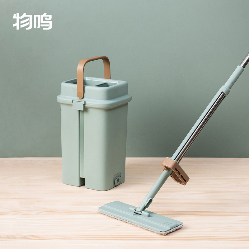 物鸣拖把家用一拖净免手洗地拖干湿两用懒人拖布平板托把拖地神器