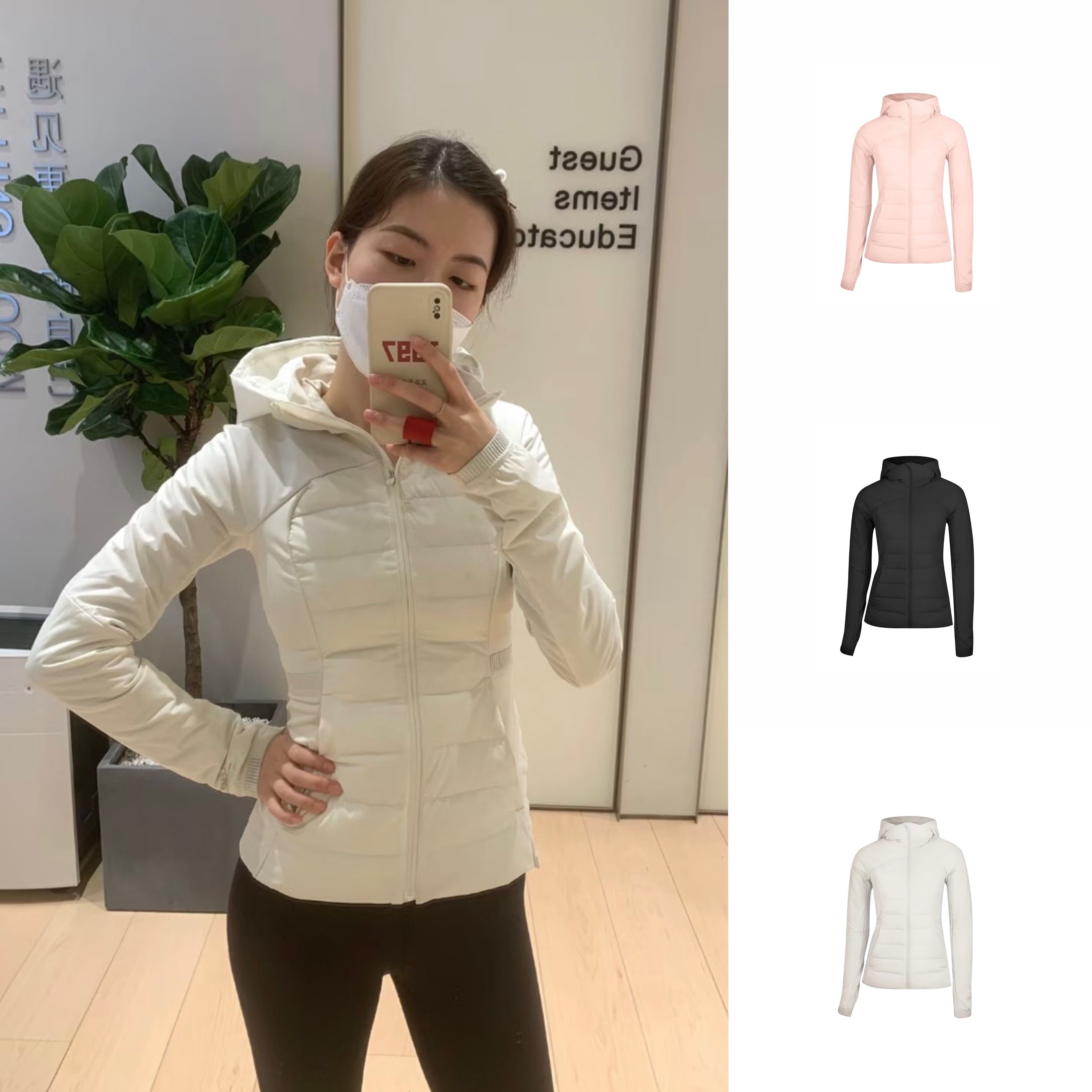 ┃U秋上新！ D0wn F0r It All 修身显瘦连帽 轻薄羽绒服夹克外套 女