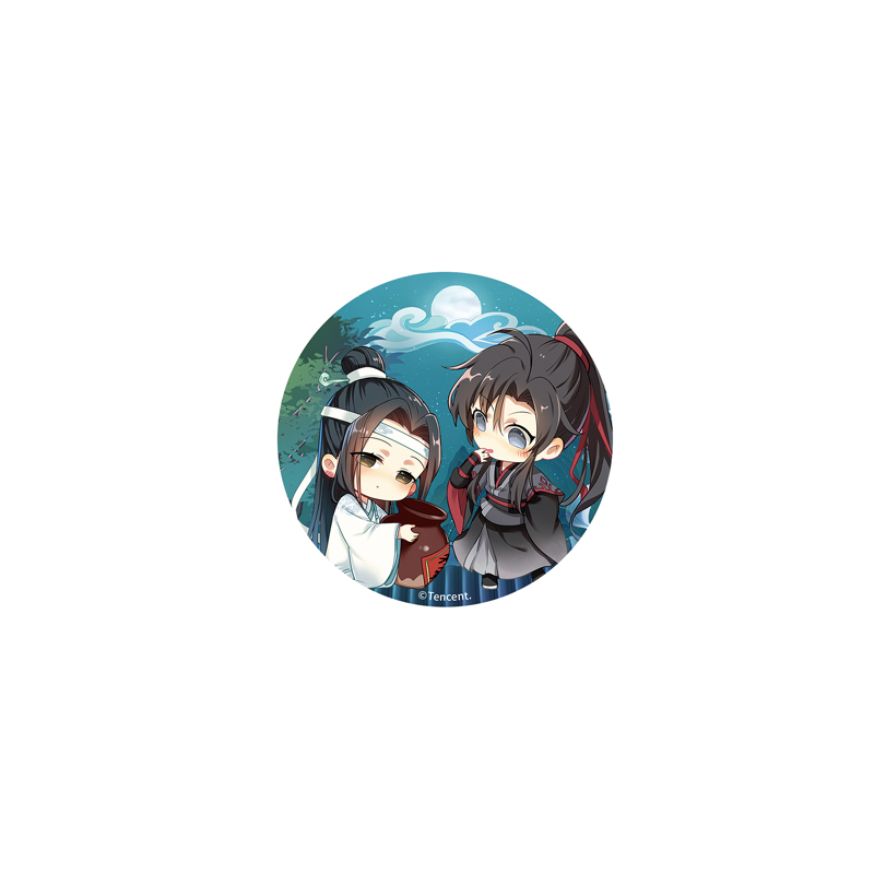 【漫家官方正版】魔道祖师 kaze檀郎醉酒系列 光栅马口铁徽章周边