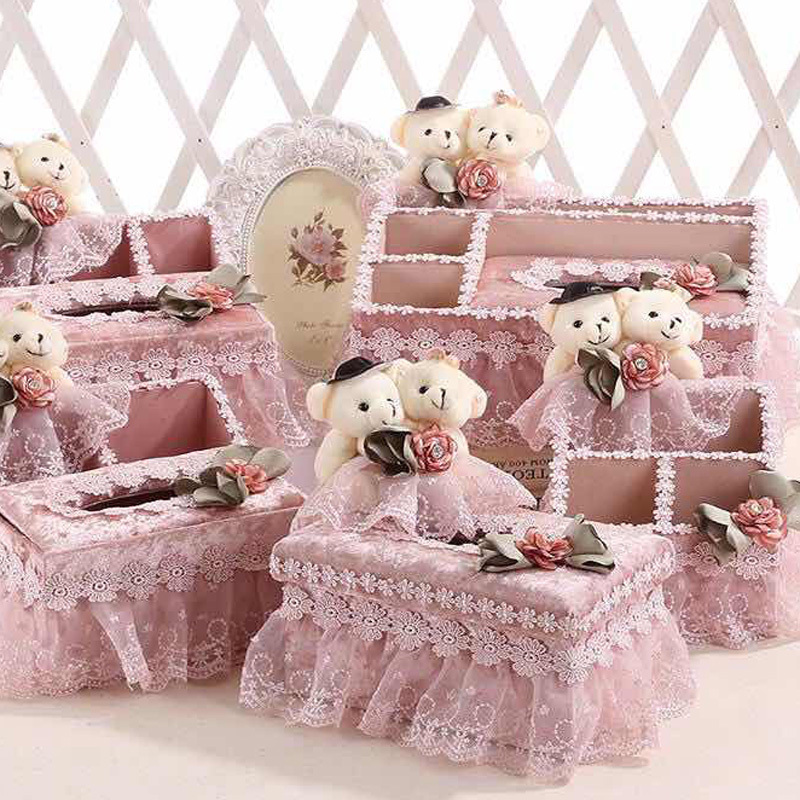 轻奢布艺多功能纸巾盒茶几桌面遥控器收纳盒创意客厅抽纸盒藤编