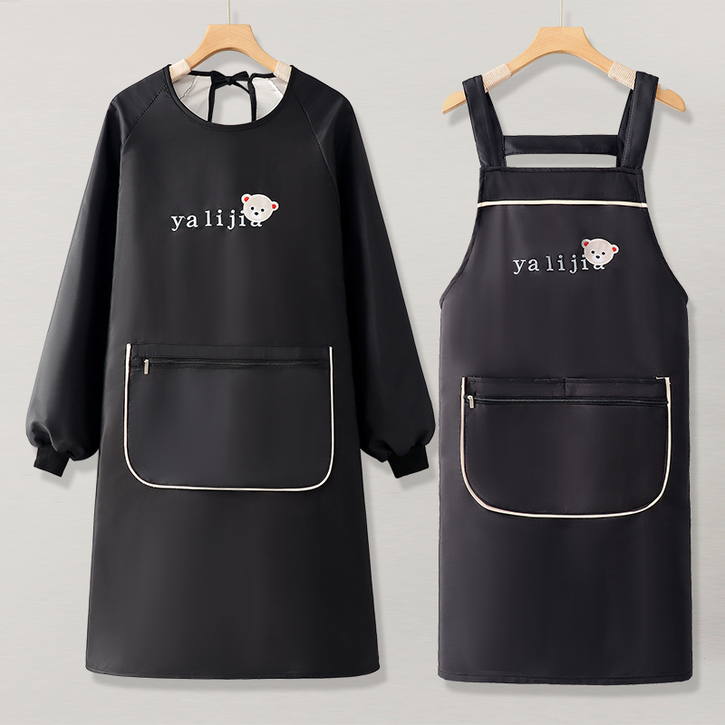 围裙厨房家用定制商用logo餐饮专用工作服防水防油简约时尚男女