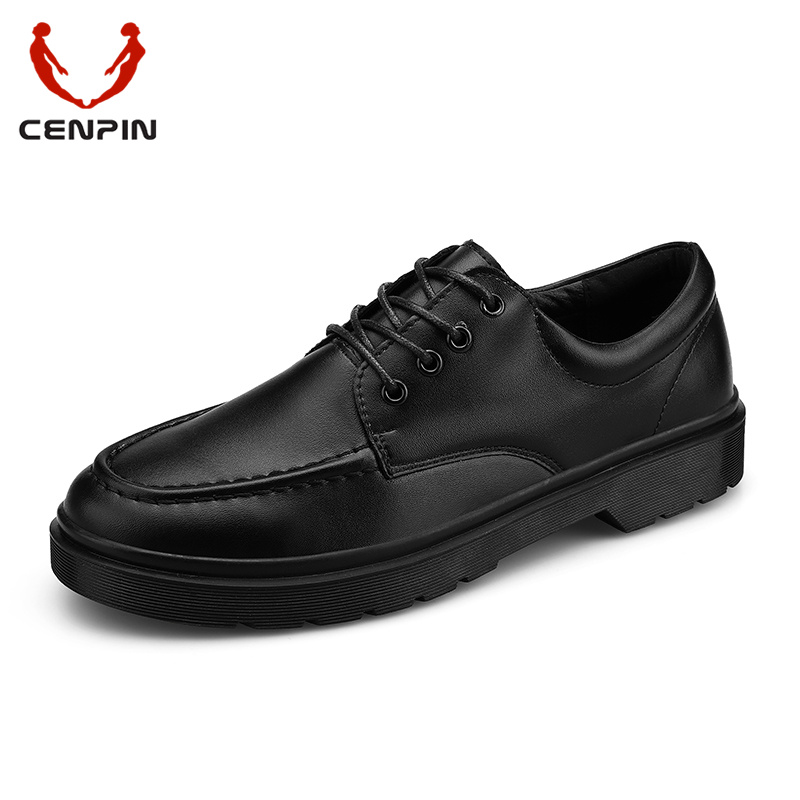 CENPIN/诚品商务男款2023新款透气英伦风厚底西装男士百搭潮鞋