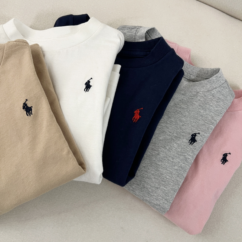 【手心外贸2号】新款基础圆领款 儿童打底衫 长袖T恤