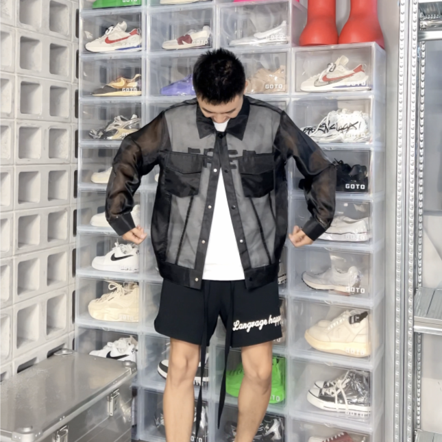 【语乐服饰】2331夏季情侣设计感上衣日常薄款百搭帅气防晒衬衫
