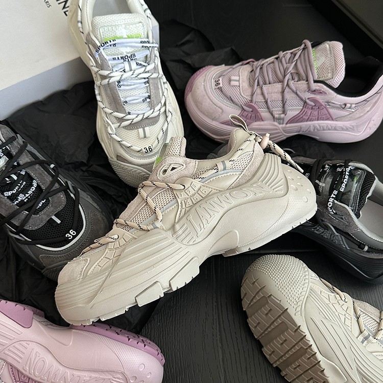 BAO/宝小姐圆头厚底休闲百搭老爹鞋2023秋季新款运动鞋98066-18