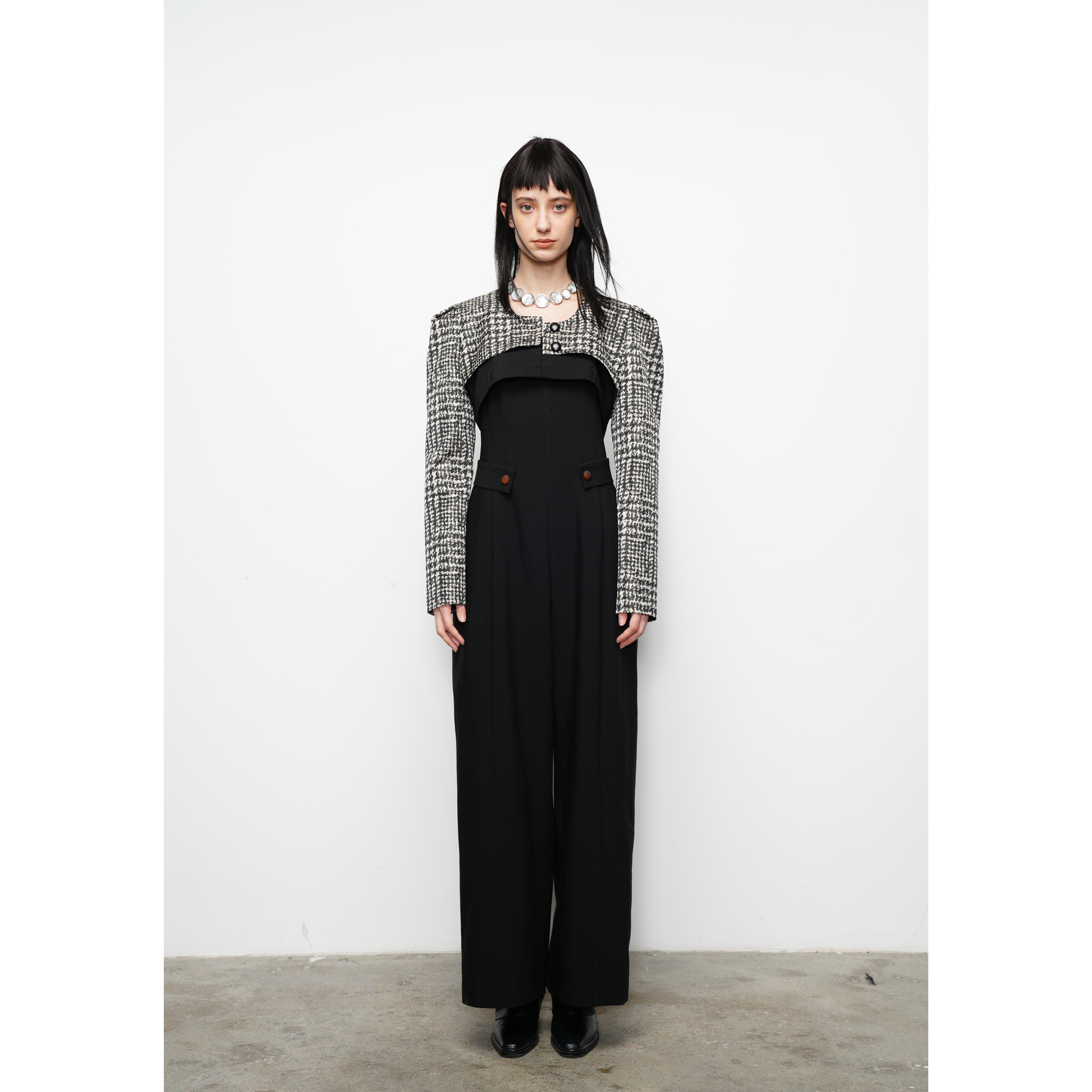 张千万×MONSTERMING STUDIO｜翻折抹胸连体