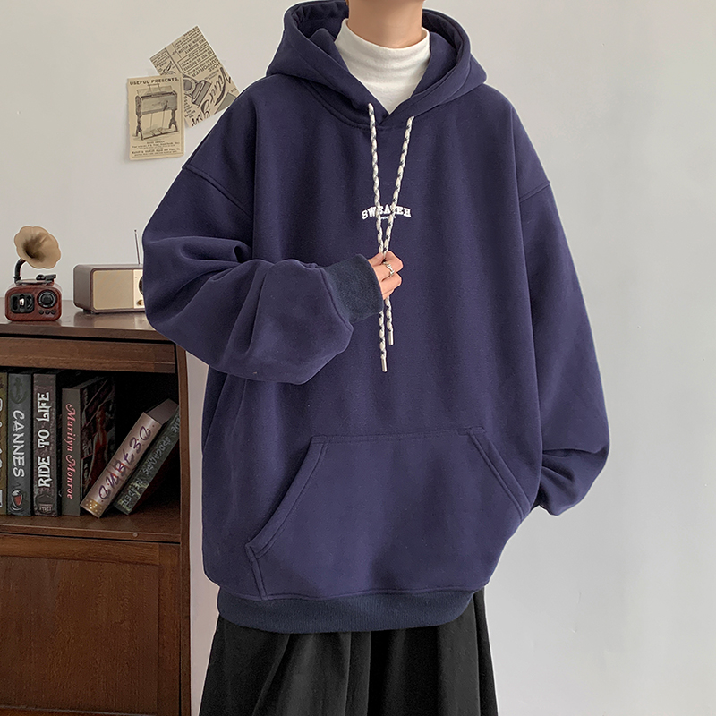 360g重磅卫衣男春秋款2023连帽衣服oversize新款美式高街上衣外套