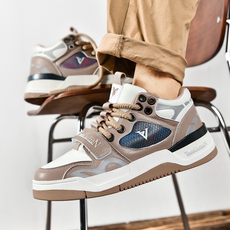 轻奢潮流百搭驴家cl篮球板鞋增高时尚厚底高帮情侣潮鞋冬季男士