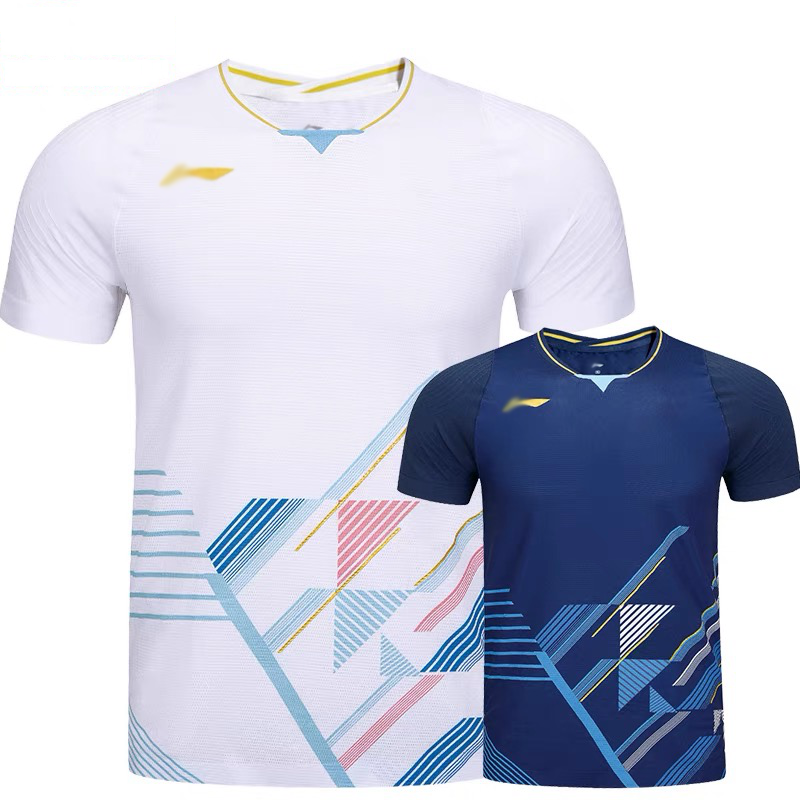 2023新款羽毛球服男女中青队大赛服速干上衣短袖套装训练透气球衣