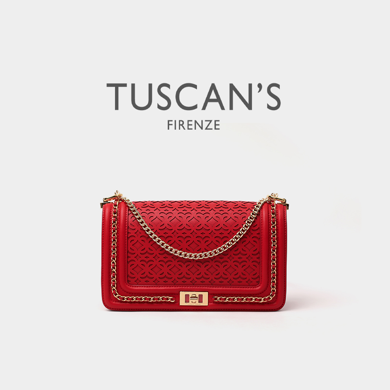 TUSCAN'S镂空雕花单肩斜挎包包女士港风百搭高级感时代双鱼SS24