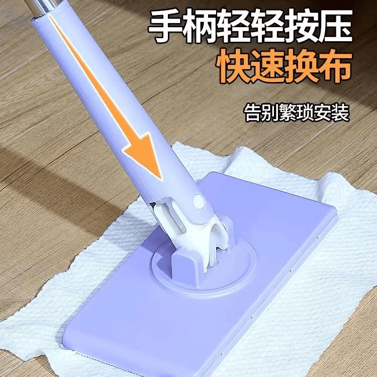 洗脸巾小拖把新款懒人免手洗迷你擦玻璃神器浴室自动夹布两用