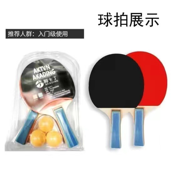 正品乒乓球拍横拍直拍初学者训练儿童乒乓球拍套装