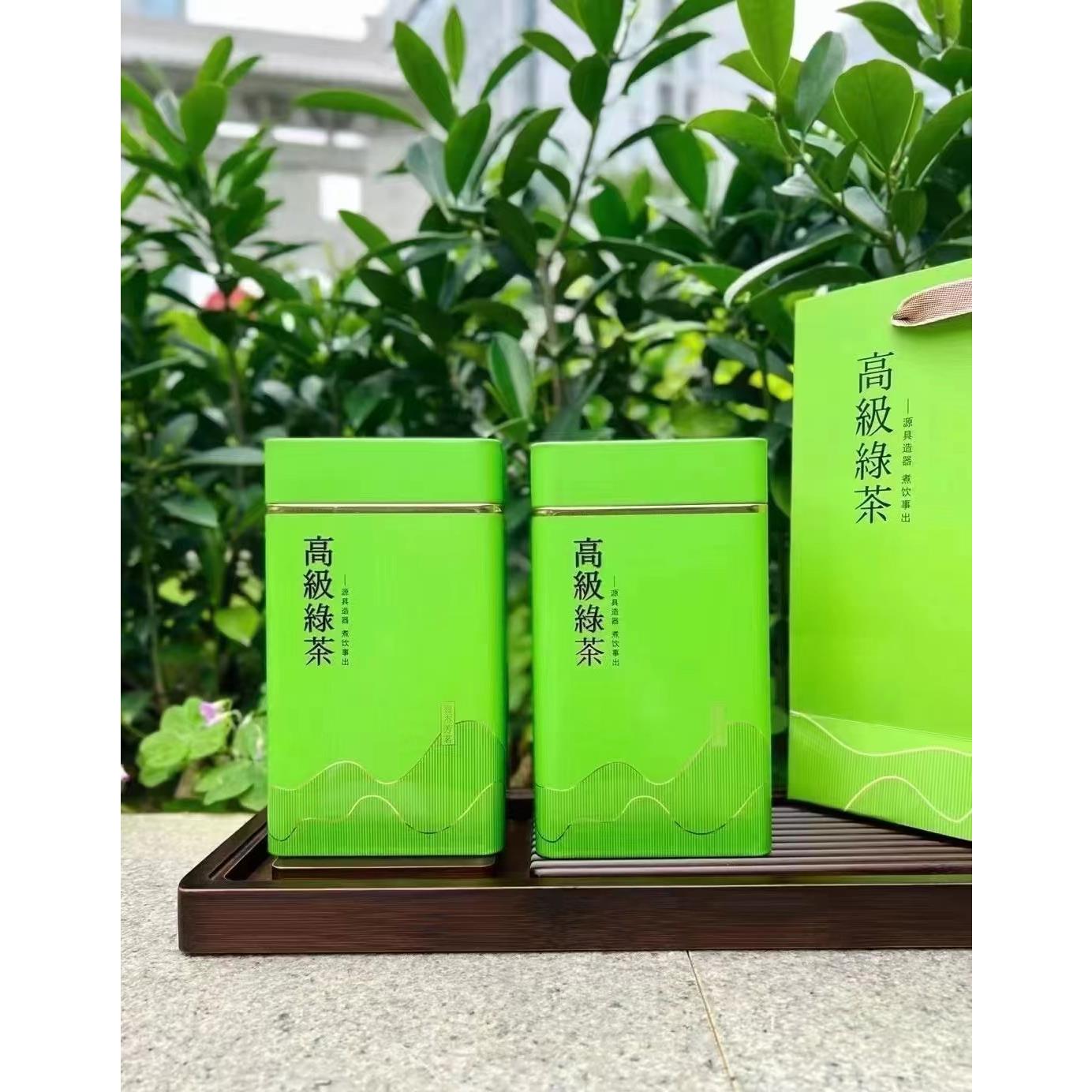 山绿茶2023新茶叶礼盒装山东青岛特产特级手工豆香高山云雾绿茶叶