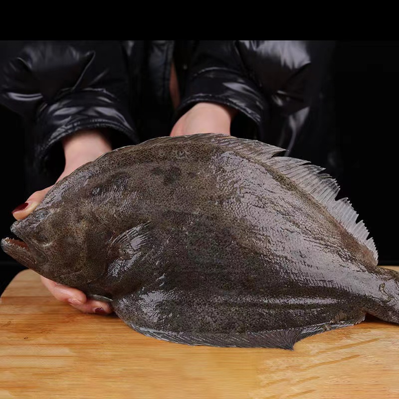 【顺丰冷链】野生牙片鱼鲽鱼整条深海鱼比目鱼海鲜冷冻黑鲷鱼3斤装