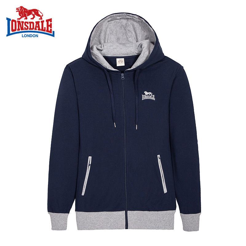 LONSDALE/龙狮戴尔秋季新款拼色连帽夹克 X102-132350051