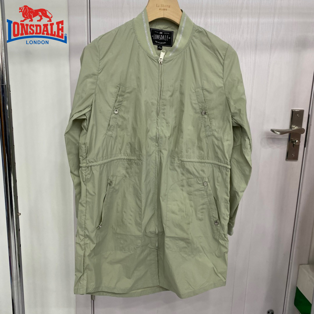 LONSDALE/龙狮戴尔春秋新款休闲纯色中长款风衣 T089-234119503