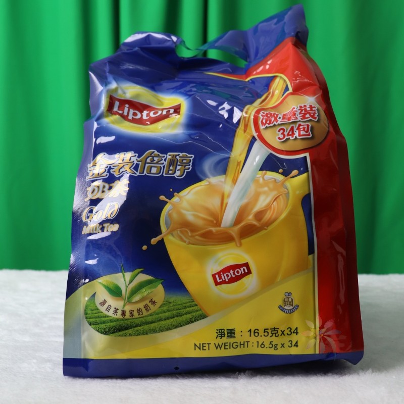 现货港版Lipton立顿奶茶金装倍醇激量装即溶饮料16.5/0lb蔬菜组合
