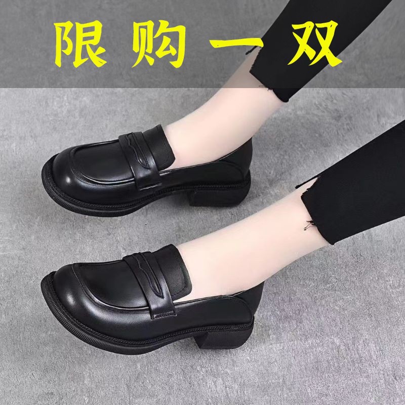 百丽纯爱断码真牛皮乐福鞋一脚蹬浅口乐福鞋平底单鞋休闲百搭真