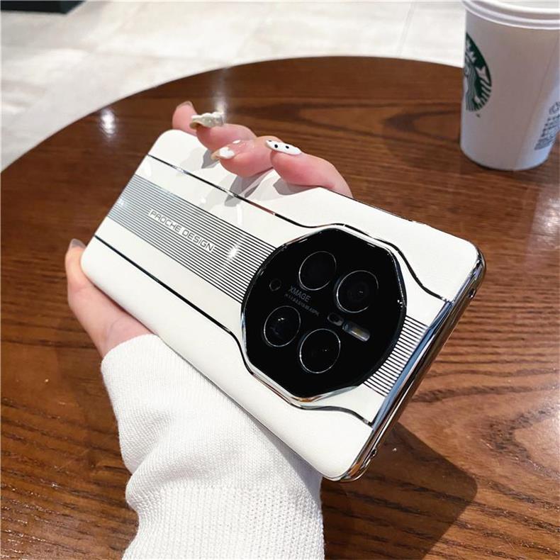 华为 mate50 pro 壳 镜头全包防摔新款 mate50奢华皮套40保时捷壳