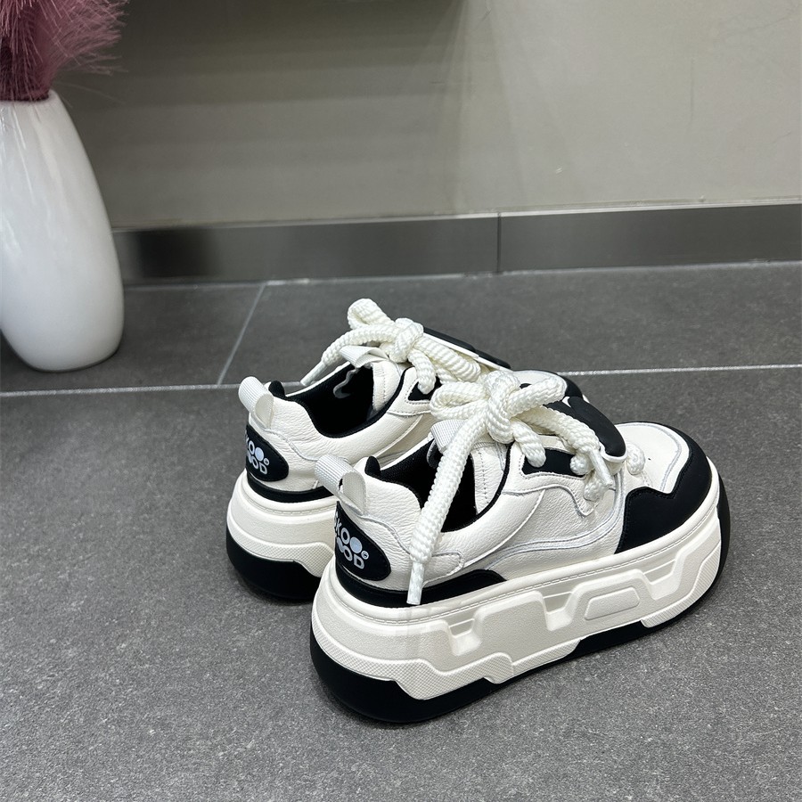 厚底小个子增高运动鞋新款松糕面包老爹鞋休闲小白鞋潮流小众板鞋
