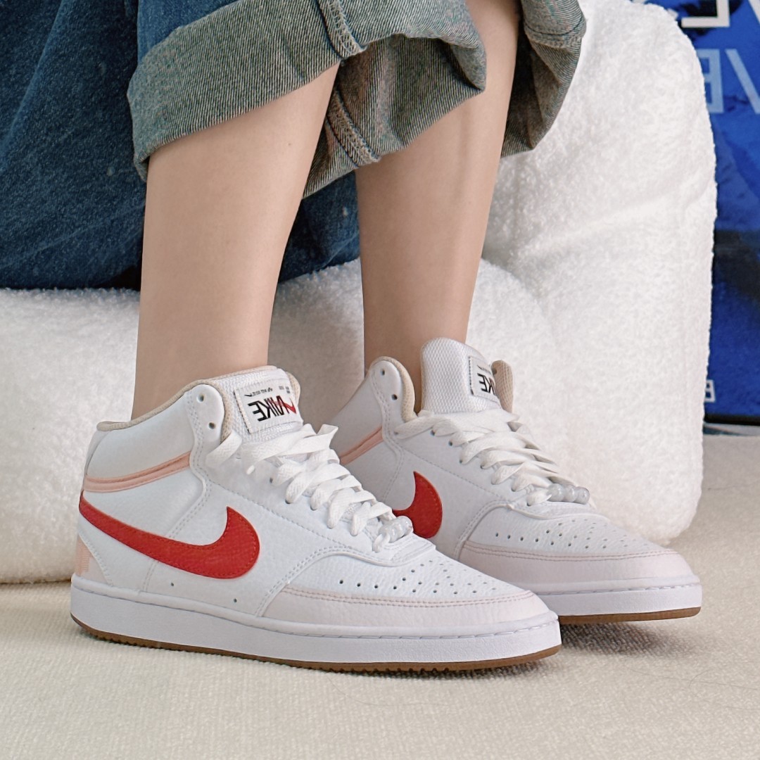 Nike耐克COURT VISION MID女中帮新年玉珠板鞋FD9915-161瑕疵