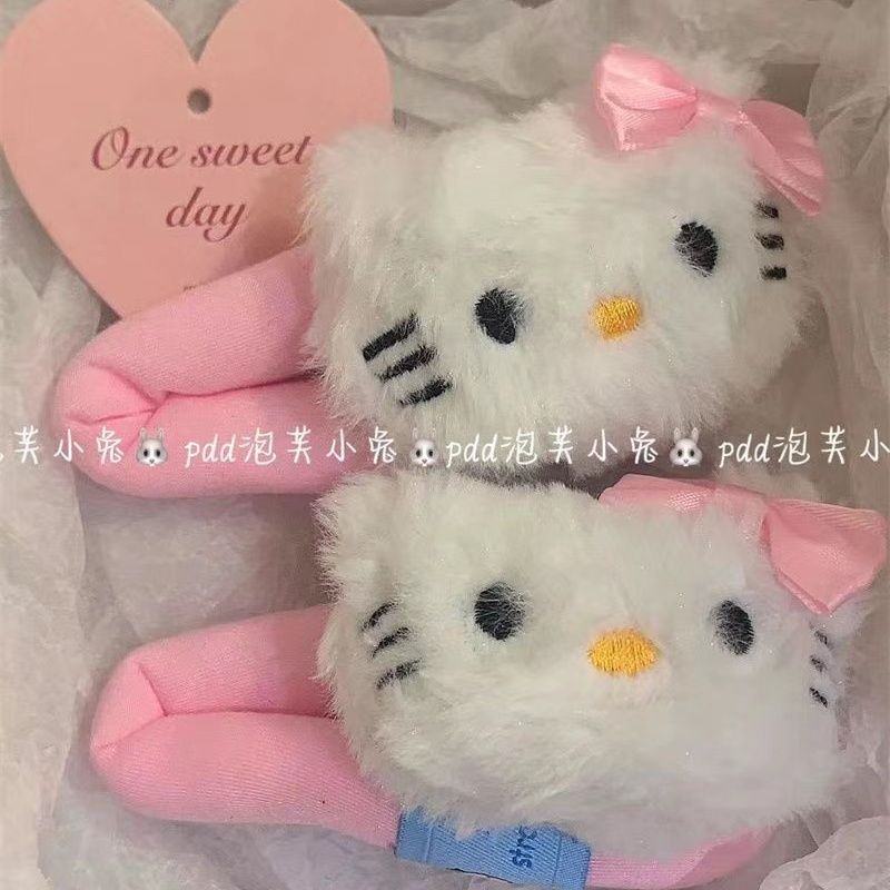 超萌粉色hellokitty掰掰夹大号刘海夹可爱少女心侧边发卡软萌发饰