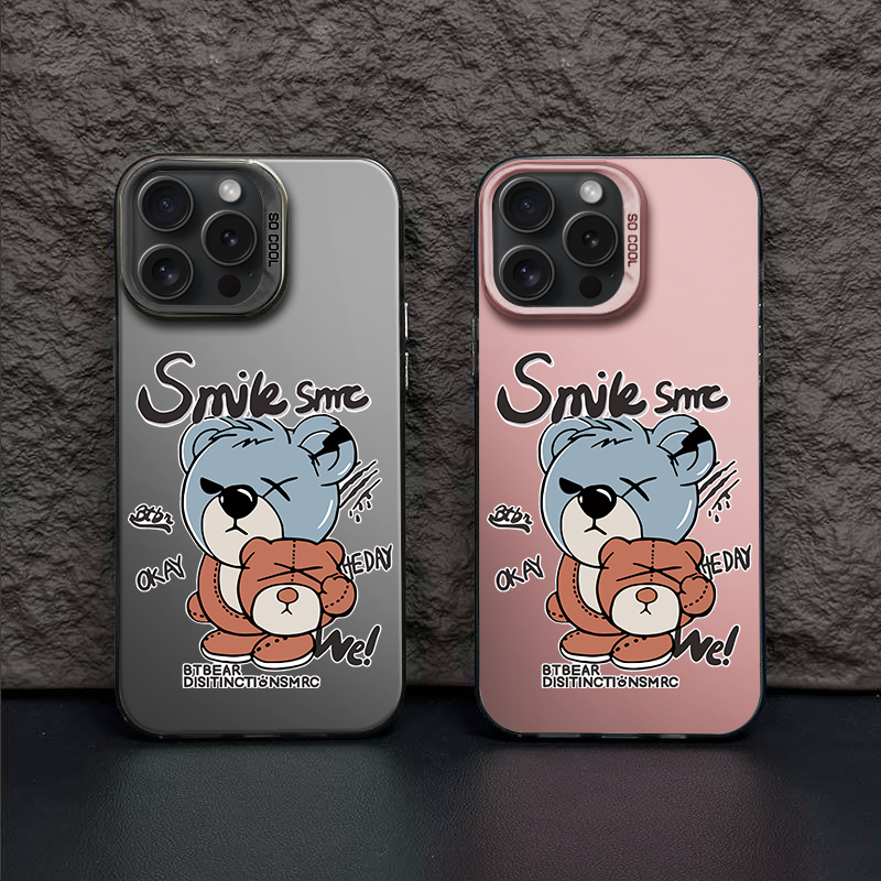 smik潮熊手机壳适用苹果手机壳华为手机壳个性创意高级手机保护壳
