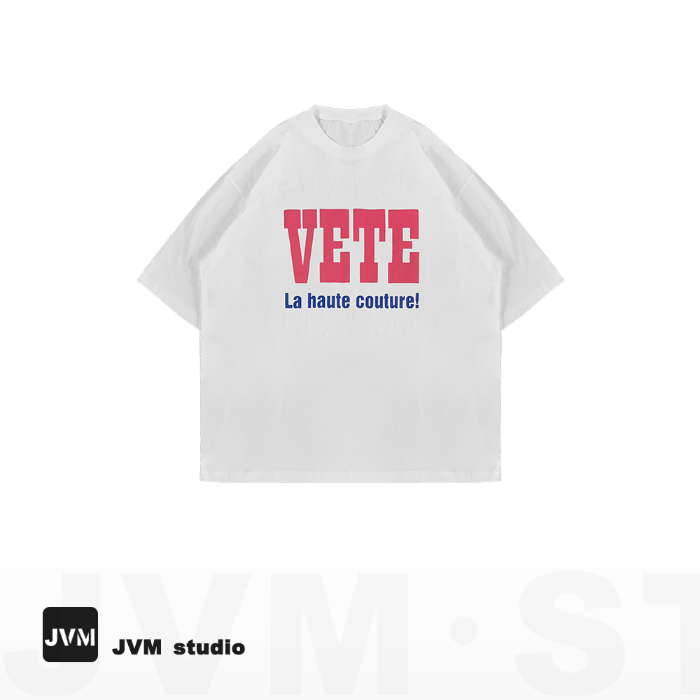 2023夏季新款JVM定制10738时尚百搭潮流字母半袖T恤12.12