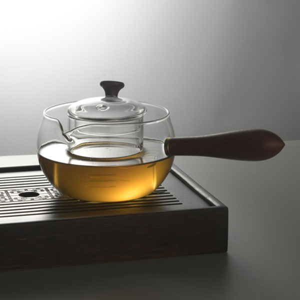 茶壶家用耐热茶具日式简约木把茶具新中式大容量茶壶简约公道杯
